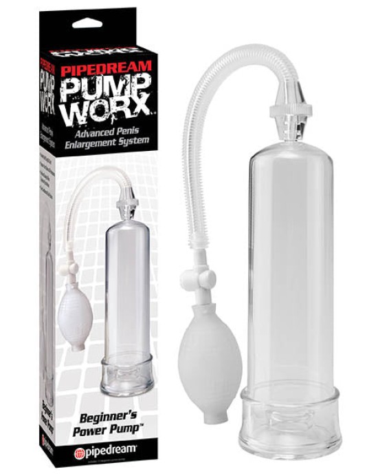 Pump Worx Beginner's Power Pump - Clear Penis Pump