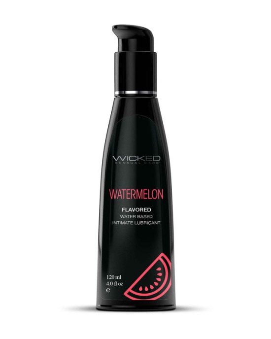 Wicked Aqua Watermelon Flavoured Water Based Lubricant - 120ml