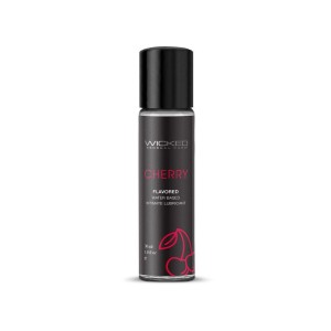 Wicked Aqua Cherry Flavoured Water Based Lubricant - 30ml