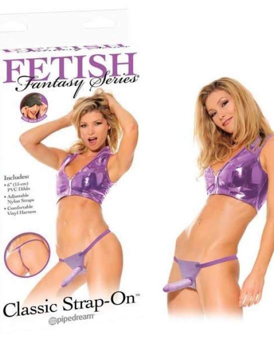 Fetish Fantasy Series Classic Strap-On and Harness - Purple