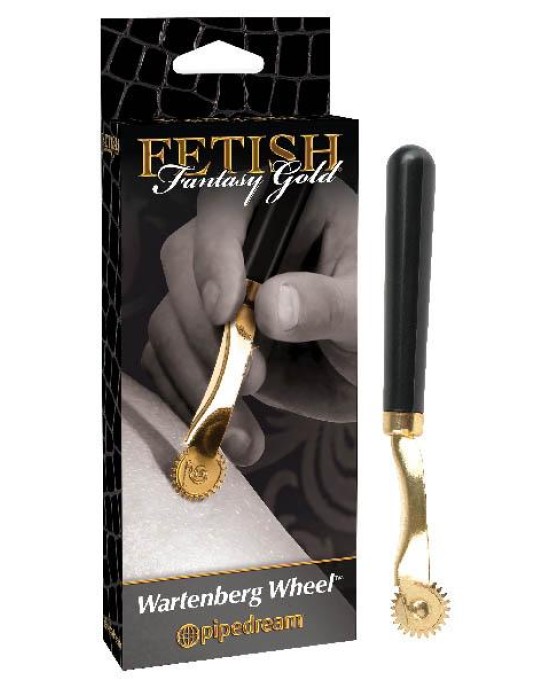 Fetish Fantasy Gold Wartenberg Wheel - Gold Bondage Accessory