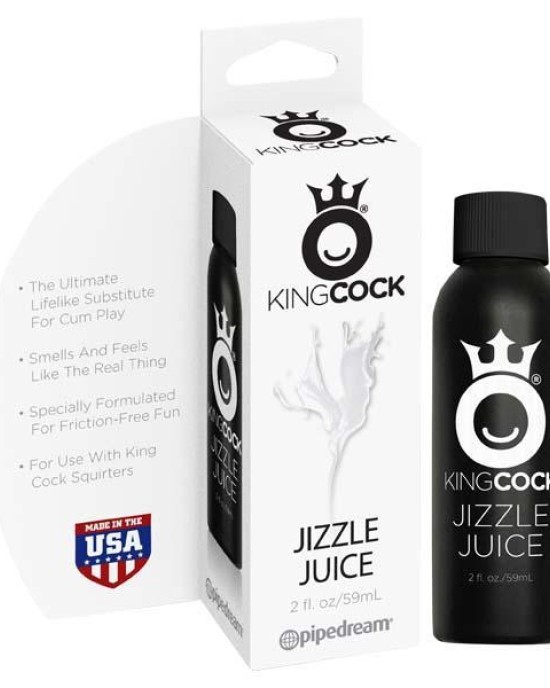 King Cock Jizzle Juice - Squirting Lubricant for King Cock Squirting Dongs - 59 ml (2 oz) Bottle