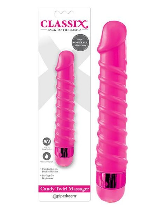 Classix Candy Twirl - Pink Vibrator