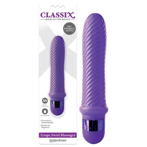 Classix Grape Swirl Massager - Purple Vibrator