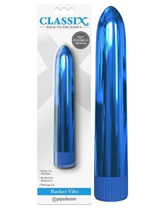 Classix Rocket Vibe - Metallic Blue Vibrator