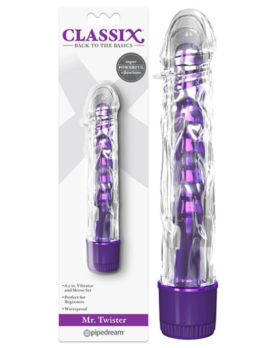 Classix Mr. Twister Metallic Vibe With Clear Sleeve - Purple