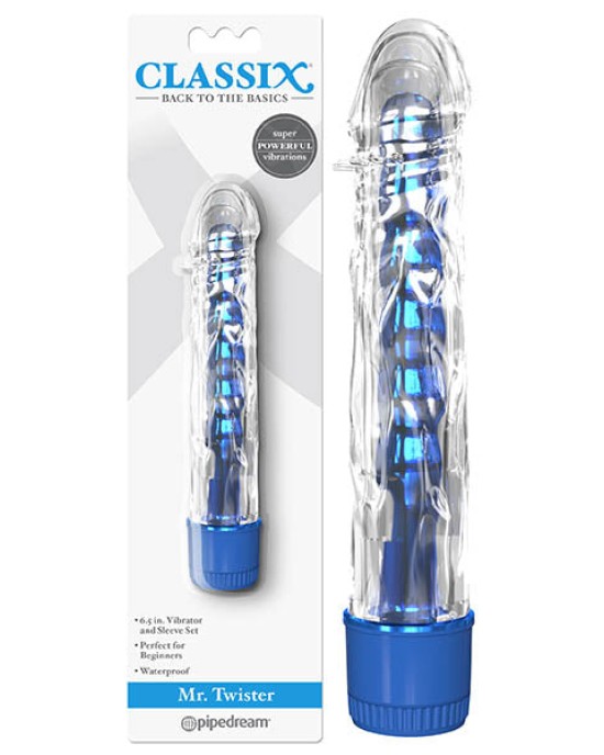 Classix Mr. Twister Metallic Vibe With Clear Sleeve - Blue