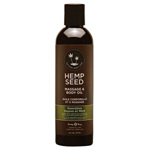 Hemp Seed Massage & Body Oil - Guavalava (Guava & Blackberry) Scented - 237 ml Bottle