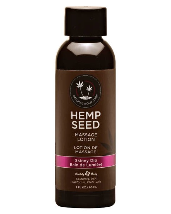 Hemp Seed Massage Lotion - Skinny Dip (Vanilla & Faiy Floss) Scented - 59 ml Bottle