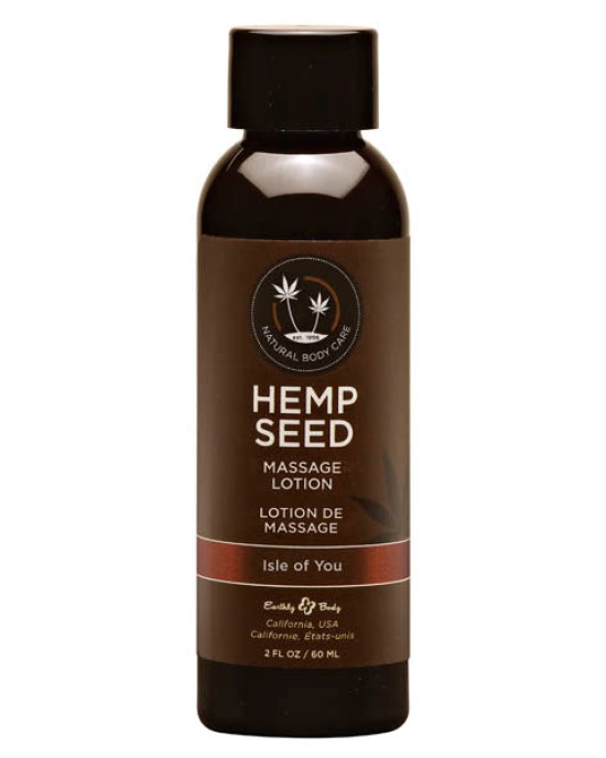 Hemp Seed Massage Lotion - Dreamsicle (Tangerine & Plum) Scented - 59 ml Bottle