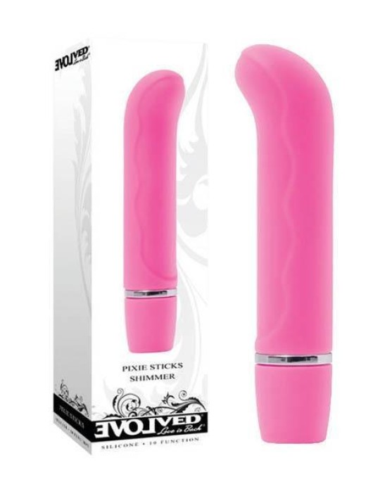 Pixie Sticks - Shimmer - Pink 9.5 cm (3.75'') Mini Vibrator