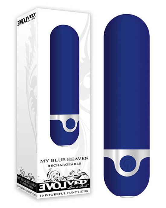 My Blue Heaven - Blue 8.8 cm (3.5'') USB Rechargeable Bullet