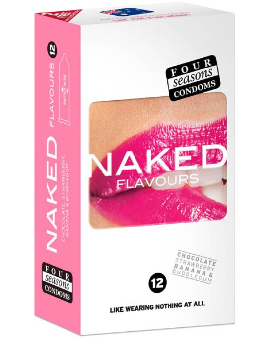 Naked Flavours - Ultra Thin Flavoured Condoms - 12 Pack