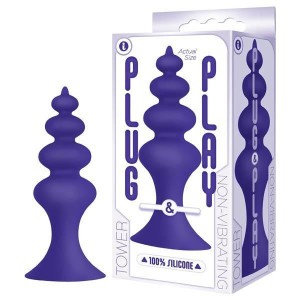 Plug & Play - Tower - Purple 13.5 cm Anal Plug