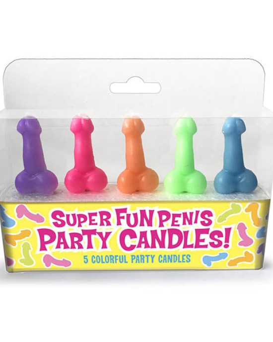 Super Fun Penis Party Candles - 5 Pack