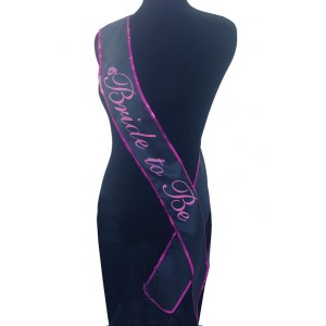 Bride To Be Black Sash