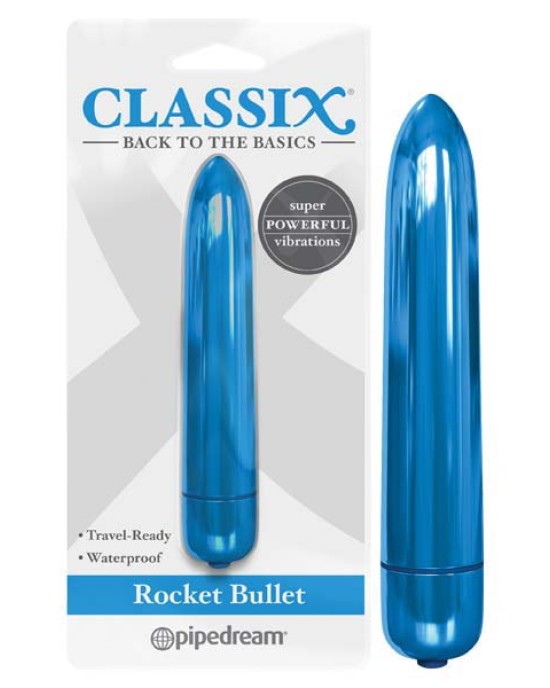 Classix Rocket Bullet - Metallic Blue 8.9 cm Bullet