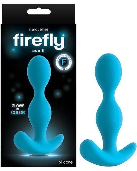 Firefly Ace II - Glow In Dark Blue 12.4 cm Anal Plug