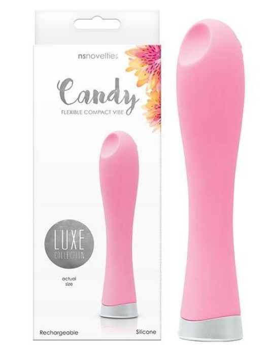 Luxe - Candy - Pink 12 cm (4.7'') USB Rechargeable Mini Vibrator