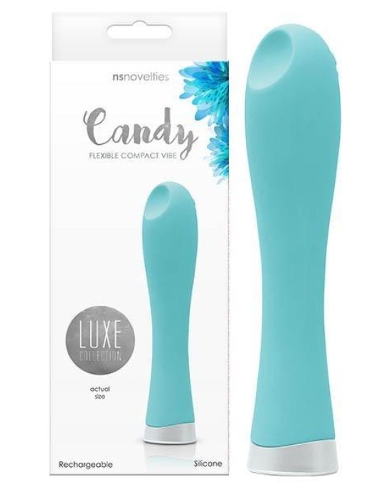 Luxe - Candy - Turquoise 12 cm (4.7'') USB Rechargeable Mini Vibrator