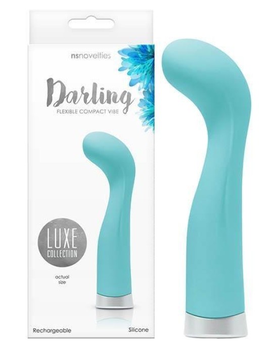 Luxe - Darling - Turquoise 11.4 cm (4.5'') USB Rechargeable Mini Vibrator