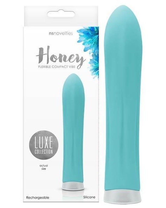 Luxe - Honey - Turquoise 12.5 cm (4.92'') USB Rechargeable Mini Vibrator