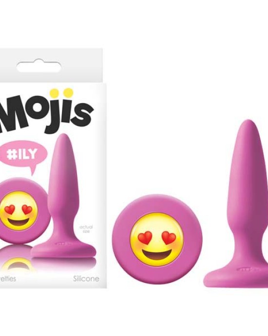 Mojis - #ILY - Pink Mini Butt Plug with Emoji Base