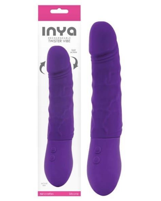 INYA Twister - Purple 9 Inch Rotating Vibrator