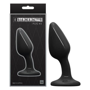 Elements Plug #3 - Black 12.3 cm (4.8'') Butt Plug