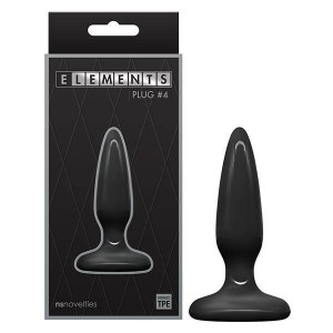 Elements Plug #4 - Black 8.4 cm (3.3'') Butt Plug