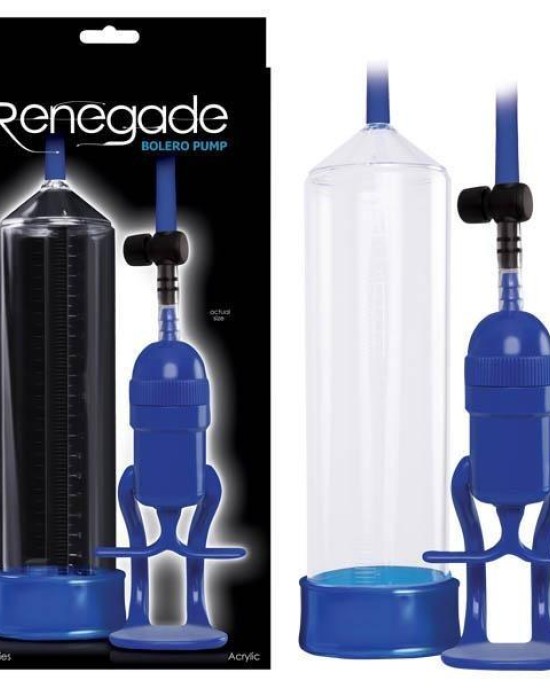 Renegade - Bolero Pump - Blue/Clear Penis Pump