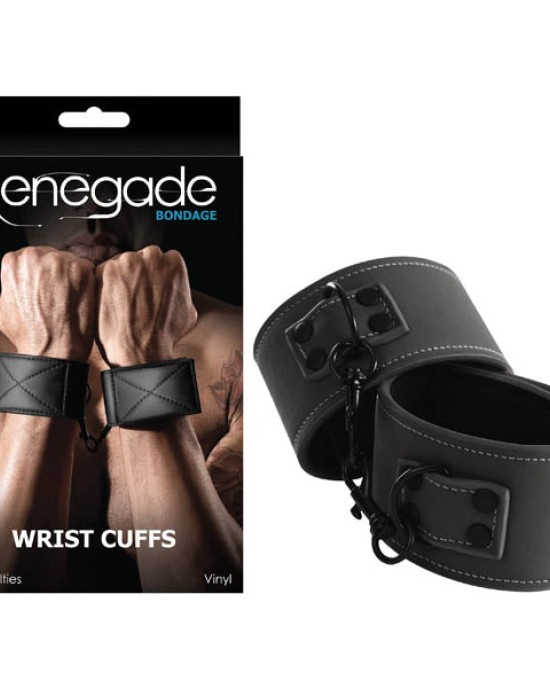 Renegade Bondage - Wrist Cuffs - Black