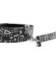 Ouch! Graffiti Collar with Leash - Black