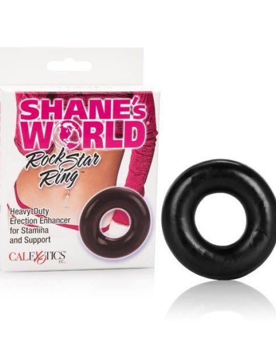 Shane's World Rock Star Ring - Black Cock Ring