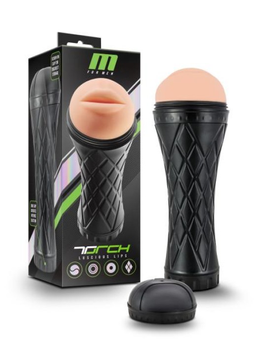 M for Men The Torch - Luscious Lips - Flesh Mouth Stroker