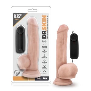 Dr. Skin Dr. Jay - Flesh 22.2 cm (8.75'') Vibrating Dong