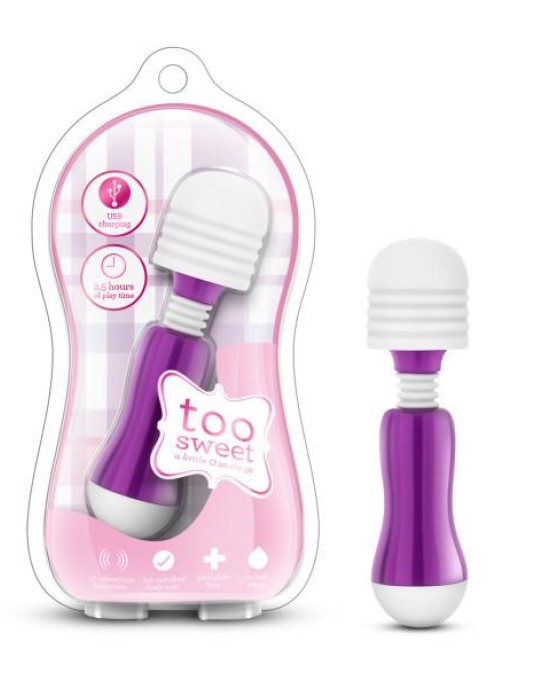 Vive Too Sweet - Purple USB Rechargeable Mini Massager