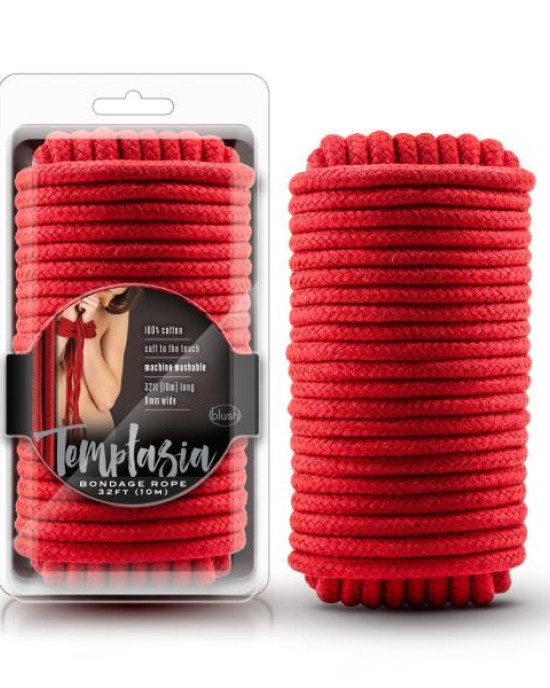 Temptasia Bondage Rope - Red - 10 metre length