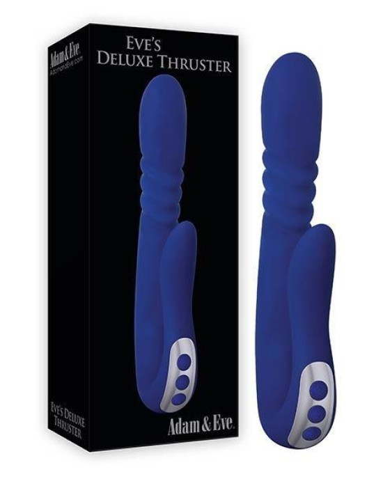 Adam & Eve Eve's Deluxe Thruster Vibrator - Blue