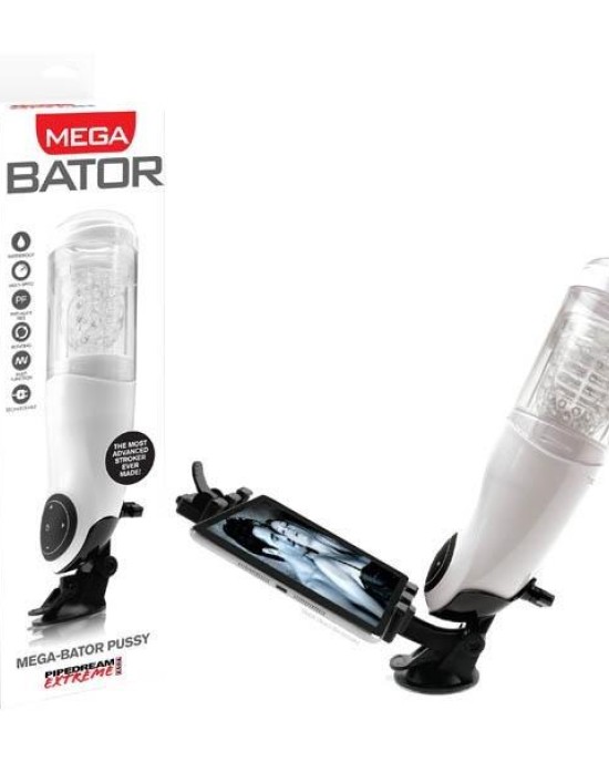 Pipedream Extreme Toyz Mega-bator Pussy Masturbator with Mobile Device Holder