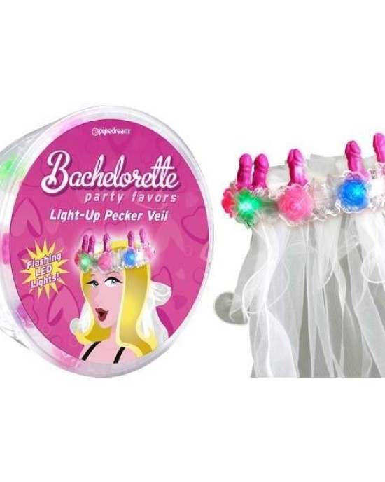 Bachelorette Party Favors Light-Up Pecker Veil