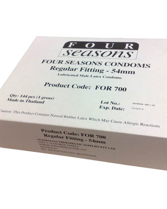 Four Seasons Regular Condoms - Bulk Box of 144