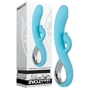 Triple Infinity Vibrator with Heated Clitoral Suction