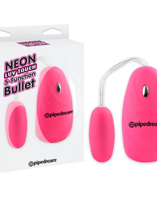 Neon Luv Touch 5 Function Bullet - Pink 5.7 cm (2.25'') Bullet