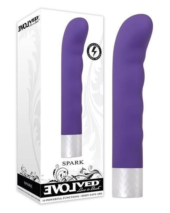 Spark - Purple 18.75 cm Vibrator with Turbo Boost