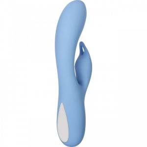 Rabbit Habbit Vibrator with Clitoral Stimulator - Blue