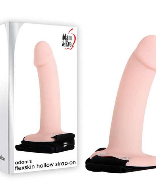 Adam & Eve Adam's Flexskin Flesh Inch Hollow Strap-On