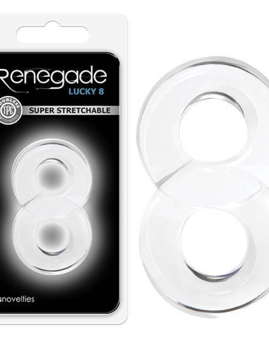 Renegade - Lucky 8 - Clear Cock Ring