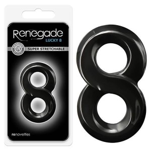 Renegade -  Lucky 8 - Black Cock Ring