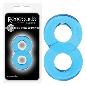 Renegade -  Lucky 8 - Blue Cock Ring